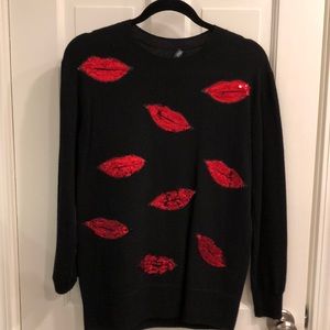 Aqua cashmere sweater